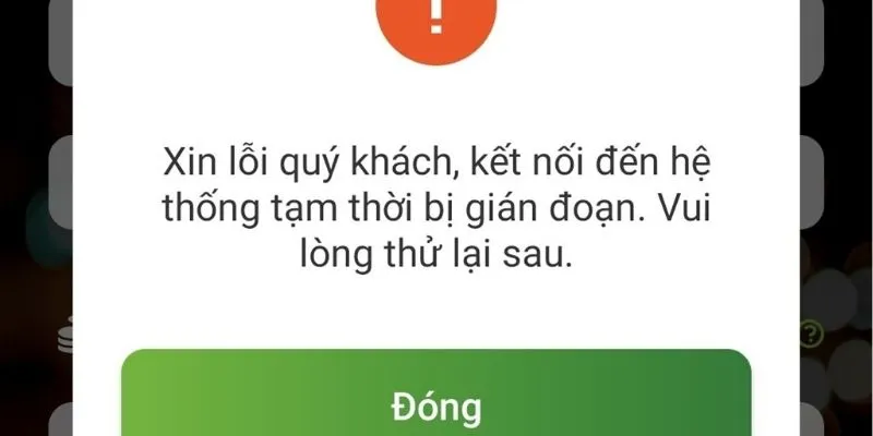 Lỗi phát sinh có thể xảy ra khi giao dịch